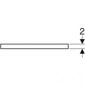 Стільниця Geberit One 90x3x47 см ДСП сірий матовий 505.273.00.7