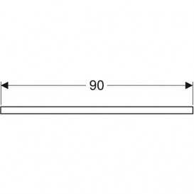 Стільниця Geberit One 90x3x47 см виріз зліва ДСП пісочно-сірий глянсовий 505.303.00.4