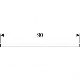 Столешница Geberit One 90x3x47 см вырез справа ДСП песочно-серый глянцевый 505.313.00.4