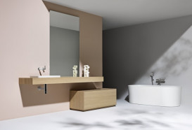 Столешница Laufen Boutique размер под заказ ЛДСП светлый дуб H4092201502501