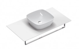 Столешница под раковину Catalano Green Lux керамическая с отверстием для смесителя 100х54 см белая 1PC10C2A00