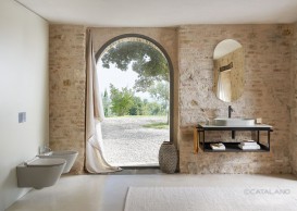 Столешница под раковину Catalano Horizon 125 см керамика цемент 1PC12550CS