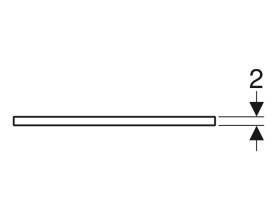 Стільниця під раковину Geberit One 119х47,3 см виріз ліворуч і праворуч керамограніт чорний мармур 505.175.00.2