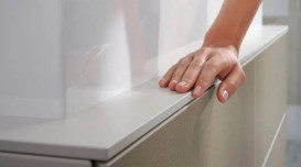 Столешница под раковину Hansgrohe Xevolos E 137х55 вырез слева МДФ матовый белый 54205700