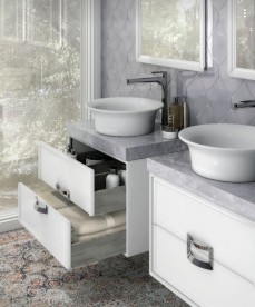 Столешница под раковину Kerama Marazzi Canaletto 59,4 Риальто серый лаппатированный CN60.SG560702R