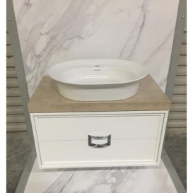 Стільниця під раковину Kerama Marazzi Canaletto 79,8 см Ріальто пісочний лаппатірованний CN80.SG560402R