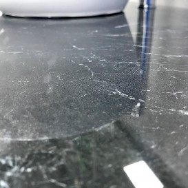 Столешница под раковину Kerama Marazzi Plaza Classic 120 см Риальто темный серый лаппатированный PL1.VT93\120