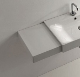 Столешница под раковину Kerasan Cento керамическая 44х63 см белый 356001