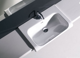 Столешница под раковину Kerasan Inka керамическая 32х35,5 см белый матовый 341730