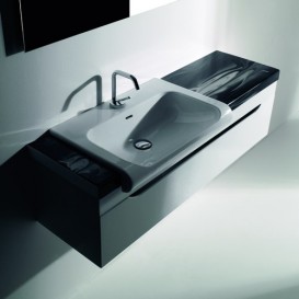 Столешница под раковину Kerasan Inka керамическая 32х35,5 см декор 2 341734