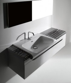 Столешница под раковину Kerasan Inka керамическая 52х35,5 см декор 1 341833