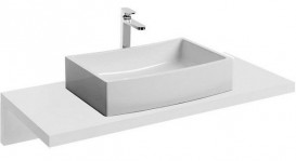 Стільниця під раковину Ravak L 80 МДФ шпон білий глянець X000000830