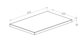Столешница под раковину Roca Kwadro 60 см МДФ орех A857963579