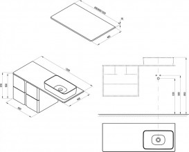 Столешница Ravak Balance 120 см MFPB белый X000001372