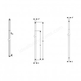 Стойка Geberit Duofix по высоте помещения 300-360 см сталь 111.873.00.1