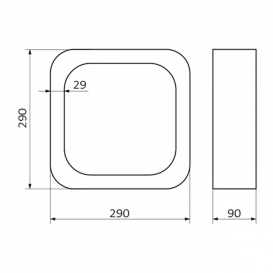 Студійна полка для ванної GRB in Cool білий 00076011