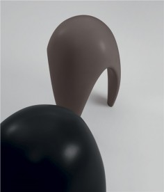 Стул дизайнерский Kerasan Artwork Moscardino чёрный матовый 470231