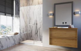 Створка душевой двери Radaway Arta QL DWS 150-200 L распашная левая хром плюс/прозрачное стекло 10102505-03-01L