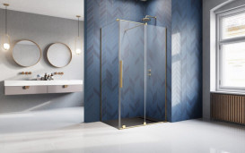 Створка душевой двери Radaway Furo Gold KDJ 77.2х200 см раздвижная левая золото/прозрачное стекло 10104772-09-01L