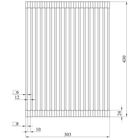 Сушарка для посуду Kroner KRP Matte-SCH4331-1 нержавіюча сталь/силікон чорний CV028240