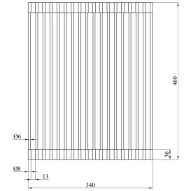 Сушарка для посуду Kroner KRP Matte-SCH4333-2 нержавіюча сталь/силікон хром/чорний CV028242