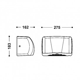 Сушилка для рук Tres автоматическая с горячим воздухом сталь 39274201AC