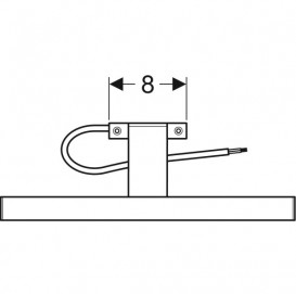 Світильник для дзеркальної шафи Geberit хром 501.280.00.1