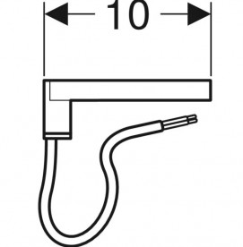 Світильник для дзеркальної шафи Geberit хром 501.280.00.1