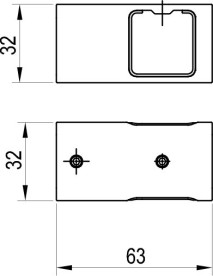T-подібне з'єднання для душової кабіни Ravak Walk-In метал білий матовий GWD01000E008