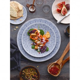 Tарелка без краев Villeroy & Boch Algo Blue 25см голубой 16-4057-2630