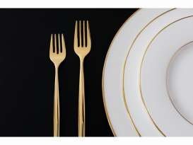 Тарелка десертная Villeroy & Boch Anmut Gold 22 см белый 10-4653-2650