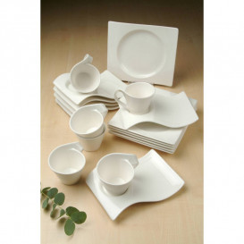 Тарілка десертна Villeroy & Boch NewWave 24х22 см преміум фарфор білий 10-2525-2649