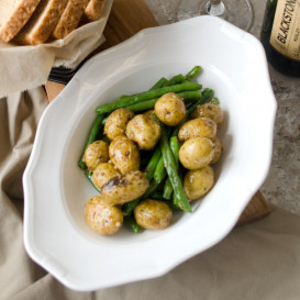 Тарелка глубокая овальная Villeroy & Boch La Scala 25.5х18.5 см белый 16-3318-2760