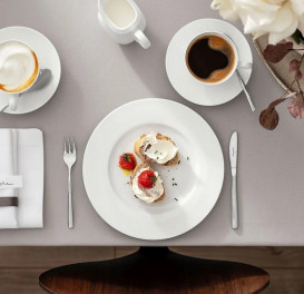 Тарілка кругла Villeroy & Boch Stella Hotel Ø29 см преміум фарфор білий 16-3272-2600