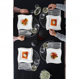 Тарілка квадратна глибока Villeroy & Boch NewWave 24х24 см преміум фарфор білий 10-2525-2709