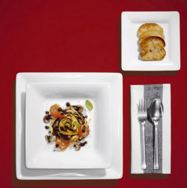 Тарелка квадратная плоская Villeroy & Boch Pi Carré 12х12 см премиум фарфор белый 16-3334-2190