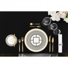 Тарелка плоская десертная Villeroy & Boch MetroChic 22 см белый/золото/черный 10-4652-2640