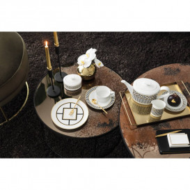 Тарелка плоская для хлеба Villeroy & Boch MetroChic 16 см белый/золото/черный 10-4652-2660