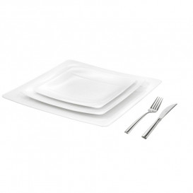 Тарелка плоская квадратная Villeroy & Boch Modern Grace 27 см белый 10-4510-2610