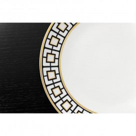 Тарілка плоска Villeroy & Boch MetroChic 27 см білий/золото/чорний 10-4652-2620