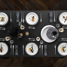 Тарілка плоска Villeroy & Boch New Moon 29 см преміум фарфор білий 10-4264-2601​