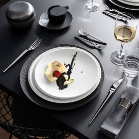 Тарелка плоская Villeroy & Boch New Moon 24 см премиум фарфор белый 10-4264-2640​