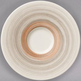 Блюдце Villeroy & Boch Amarah Taupe 17см слонова кістка-червоний 16-4021-1220