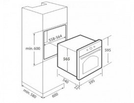 Духовой шкаф Teka Rustica HR 550 электрический 56 л бежевый  41561214