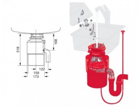 Подрібнювач харчових відходів Teka TR 50.3 40197020