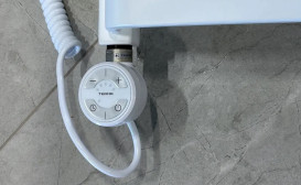 ТЕН для сушки для рушників Terma Moa 400 Вт кабель спіральний з вилкою RAL 9016 білий WEMOA04T916U