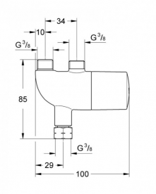 Термічна захист Grohe Grohtherm Micro для установки під раковиною 34487000