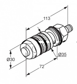 Термічні елементи для змішувачів Kludi 7492600-00