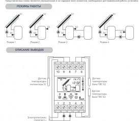 Термоконтроллер для солнечных систем Euroster 813