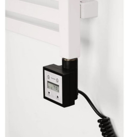 Терморегулятор для сушки для рушників Terma KTX-3 кабель спіральний з вилкою чорний WEKT3K905U